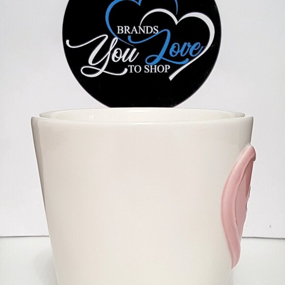NEW RARE Pottery Barn Conversation Heart Mug XOXO 14 OZ Stoneware Valentine's - Picture 3 of 6